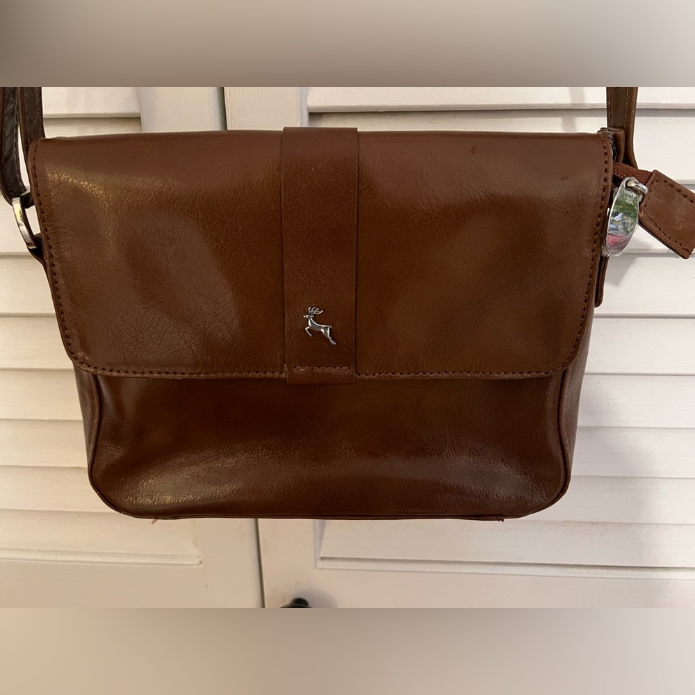 Ashwood Genuine Leather Crossbody Shoulder Bag